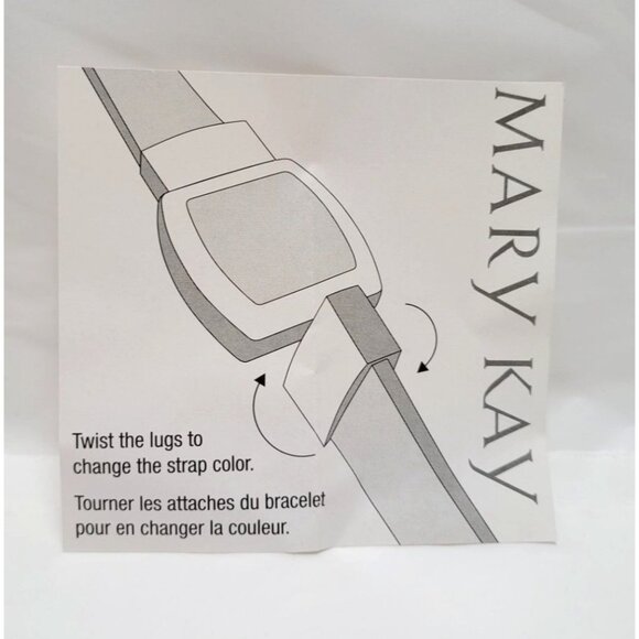 Mary Kay Womens Silver Watch With Interchangeable Black Strap - Untested - Picture 7 of 12